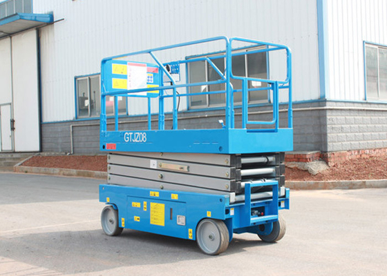 China Full Electric Hydraulic Boom Lift , Self Propelled Scissor Lift 8M Platform Height 450Kg Rated Capacity supplier